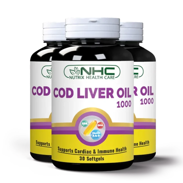 3 Cod Liver Oil capsule bundle