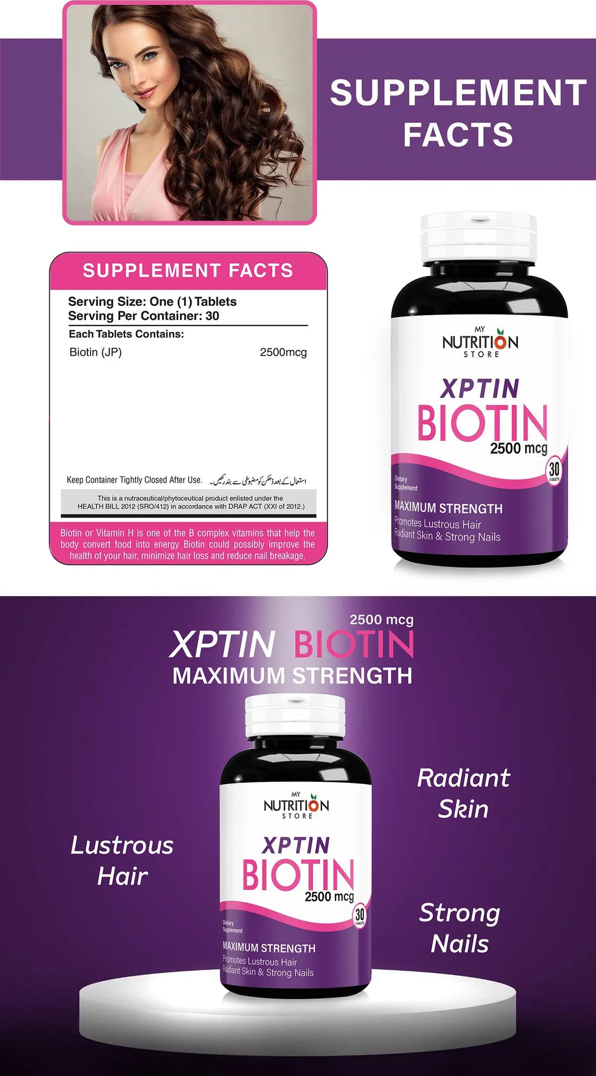 Xptin Biotin facts details